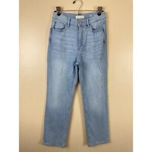 Warp+Weft Ase Aspen Pitkin Straight Leg Blue Jeans Women Size 6/28 Designer